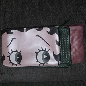 Betty-Boop, green Tetris, pink soft quilted bags.